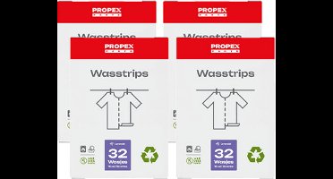 Propex Parts Wasstrips - Lavendel - Duurzaam - Plastic- en Parabenenvrij Wasmiddel - 128 wasjes