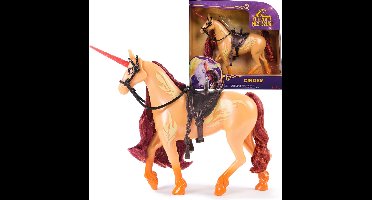 Unicorn Academy - Eenhoorn Cinder met bewegend hoofd 2 rijaccessoires - 27,9 cm - Geschikt voor Valentina pop - Modepoppen en eenhoornspeelgoed