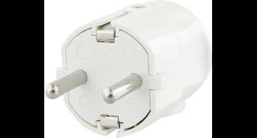 Perel Robuuste IP44 rubberen stekker, kracht en weerbestendig