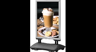 Stoepbord | 100% waterdicht | 70x100cm | zilver | 1 stuks