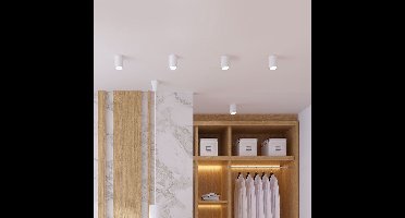 V-TAC VT-1131-W LED-spot - Opbouwbevestigingen - GU10 - IP20 - Wit