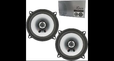 Rocx 2 weg luidspreker set Diameter 130 mm Vermogen 80 Watt inclusief bevestigingsmateriaal | Auto speaker | Autospeaker | Luidspreker | Geschrikt voor Auto