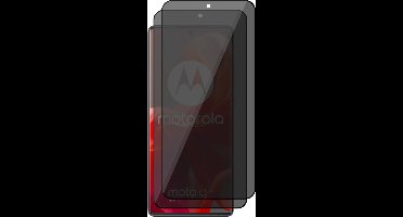 Privacy Screenprotector geschikt voor Motorola Moto G85 - 2x Volledig Dekkend Glas Screen Protector