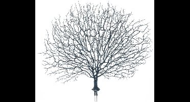 Buitengewoon de boet - Coral decoration blauw 47 cm kunsttak