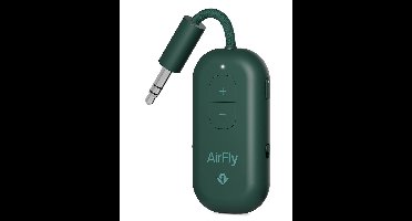 Twelve South AirFly Pro 2 – Geniet van In-Flight Entertainment met Draadloze Hoofdtelefoons – Koppel Twee Sets Draadloze Hoofdtelefoons voor Gedeeld Luisteren – Meer dan 25 Uur Batterijduur - Groen