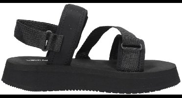 Calvin Klein Prefresato Sandal Badge Sandalen Plat - Zwart - Maat 40