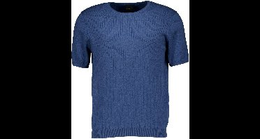 Bugatti - Shirt Blauw Bugatti Herren T-shirt 1/2 Arm T-shirts Blauw 7200-15552e