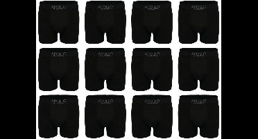 Apollo 12-pack: Naadloos - Zwart - maat M