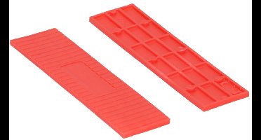 Beglazingsblokje 26X3 Mm Raster Rood 100 Stuks