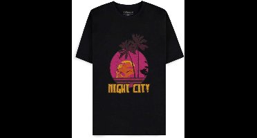 Cyberpunk 2077 - Welcome to Night City Unisex Tshirt - M - Zwart