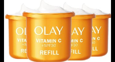 Olay Navulling Dagcrème Vitamine C SPF 30 - 4 x 50 ml - Voordeelverpakking