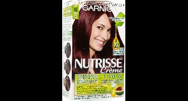 Garnier Nutrisse Ultra Crème 4.6 Diep Rood Middenbruin - Intens voedende permanente haarkleuring