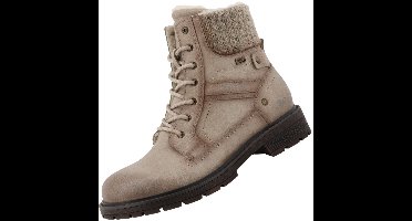 Mustang dames enkellaars TEX gevoerd Beige