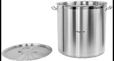 Mega-M PRO - Grote Roestvrijstalen Pan - 98L - Duurzaam - Veelzijdig - Professioneel