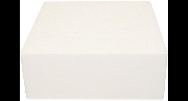 FunCakes Taart Dummy - Piepschuim Blok - Vierkant - 25x25x10 cm