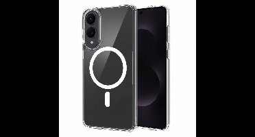 Accezz Hoesje - Geschikt voor Samsung Galaxy S25 Edge - Xtreme Impact Backcover met Magnetische Ring - Transparant