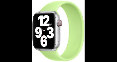 Apple Siliconen solobandje voor de Apple Watch | 44/45/46/49 mm - Maat 3 - Sprout Green