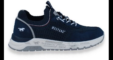 Mustang Heren Sneaker | Blauw | Maat: 42