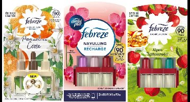 Ambi Pur 3Volution Navullingen - Mix - 3 Stuks Thai Orchidee / Apple Crumble / Walk in Corsida