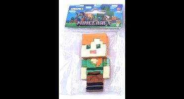 Minecraft Alex 3D magneet - Officiële verzamelbare koelkastmagneet - Cadeau voor kinderen - decoratie voor gamers