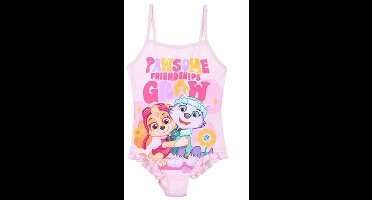 PAW Patrol - badpak - lichtroze - maat 98 - Skye en Everest zwempak