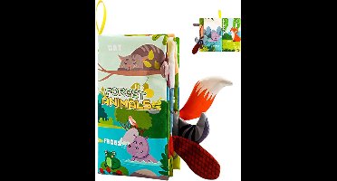 Kauwbaar en Geluidmakend Sensorisch Educatief Babyboek, Geschikt als Reis Speelgoed voor Peuters en Kinderen in de Kleuterschool Peuterspeelzaal of Thuis, Interactief Vakantie Activiteitenboek voor Jongens en Meisjes