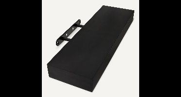 Zwevend Wandrek van Dennenhout – Set van 3 Zwarte Planken 40,1 x 12,7 x 4,6 cm – Duurzaam Wandplank Systeem voor Woonkamer, Slaapkamer en Kantoor – Pauwhome