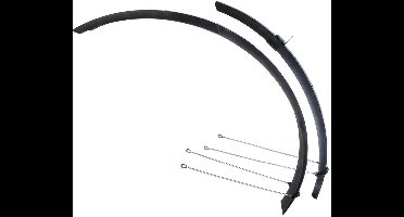 Roto Clip-on 26´´ Spatbordset Zilver 26´´