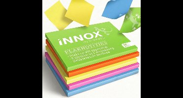 iNNOX Elektrostatische Sticky Notes 7x10 cm - Herbruikbare Haftnotizen zonder Lijm - Notitieblaadjes voor Whiteboard, Laptop & Muur - 500 Vellen Kleurrijke Notities