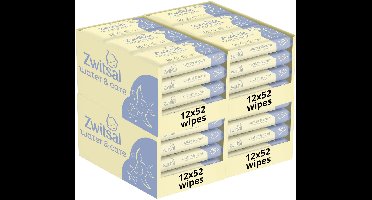 Zwitsal - Billendoekjes- Water & Care met Zwitsalgeur - 2496 babydoekjes - 48 x 52 stuks