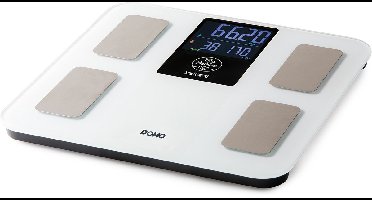 DOMO DO9305W Digitale Personenweegschaal “My Balance” - Slimme Weegschaal met Lichaamsanalyse - 16 Lichaamsparameters - Bluetooth - Gratis App - Max 180 kg
