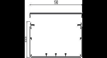 Hager LF6019007030 HAG LF KAN DEK 60X190 GRS per 2
