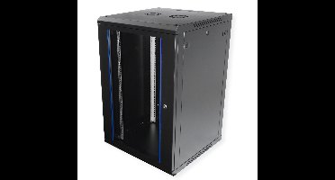 VALUE 19 inch wandbehuizing 18HE, 600x600 mm zwart, bouwpakket