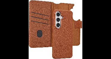 Accezz Hoesje - Geschikt voor Samsung Galaxy S26 - Leather Bookcase 2-in-1 met Magnetische Ring - Coffee Brown