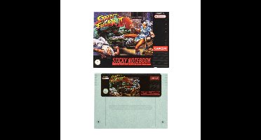Street Fighter A5 Notebook – Premium Notitieboek met 9 Sticky Notes, Stickers & Cartridge Cover