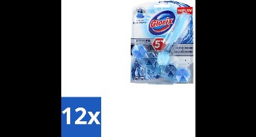 Glorix – Toiletblok – Blauw Water Ocean – Fris - Voordeelverpakking - 12 stuks