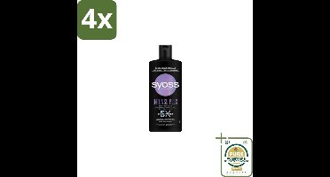 Syoss – Shampoo – Intense Plex – 440 ml - Voordeelverpakking - 4 stuks - Keratine shampoo - Beschadigd haar