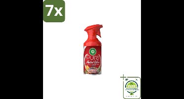 7 x Air Wick – Luchtverfrisser Spray – Pure Mulled Wine – 250 ml - Grootverpakking - Luchtverfrisser - Warme Geur - Gezellige Sfeer - Wintergeur - Glühwein