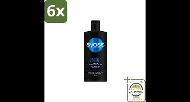 Syoss – Shampoo – Volume – 440 ml - Voordeelverpakking - 6 stuks - Slap haar - Haar body