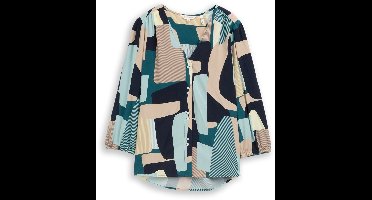 Tom Tailor - Blouse van viscose - Maat 38 - abstract stripe print