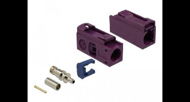 Fakra d jack 25 mm (lang) voor krimpen