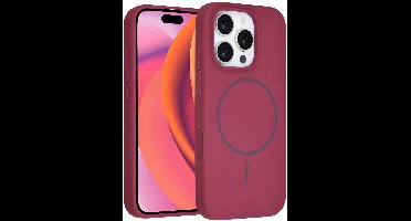 TUNIQ telefoonhoesje voor Apple iPhone 16 Pro - MagSafe siliconen backcover - Paars