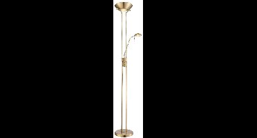 Vloerlamp Globo Leonas LED - Messing mat