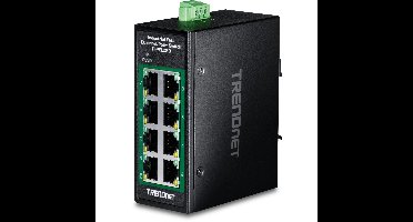 Trendnet TI-PELC80 - Netwerkswitch - Unmanaged - Fast Ethernet - PoE