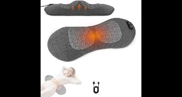 3-in-1 Elektrisch Lendenkussen - Warmte, Trilling & Airbag Tractie - Ondersteuning voor Rugpijn Verlichting