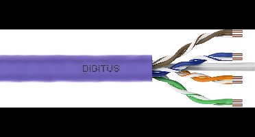 Digitus DK-1613-VH-1 Netwerkkabel CAT 6 U/UTP 4 x 2 x 0.25 mm² Violet 100 m
