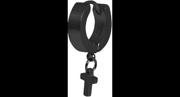 Raptor Raptor heren oorbel RA50146 RAPTOR oorbel van roestvrij staal met kruishanger voor