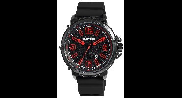 Raptor Herenhorloge siliconen Xander Raptor herenhorloge "Xander" met siliconen band,