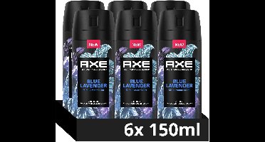 AXE - Premium Deodorant Bodyspray - Fine Fragrance Collection - Blue Lavender - 6 x 150 ml