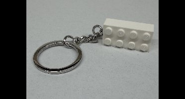 LEGO Classic Sleutelhanger Steen 2x4 Wit